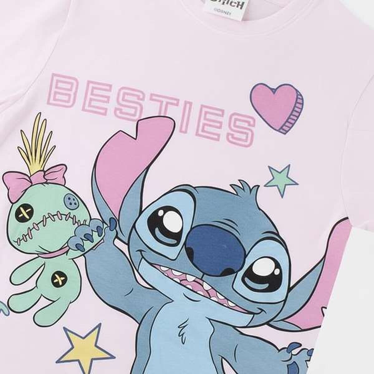 Kurzarm-T-Shirt für Kinder Stitch Hellrosa - Image 3