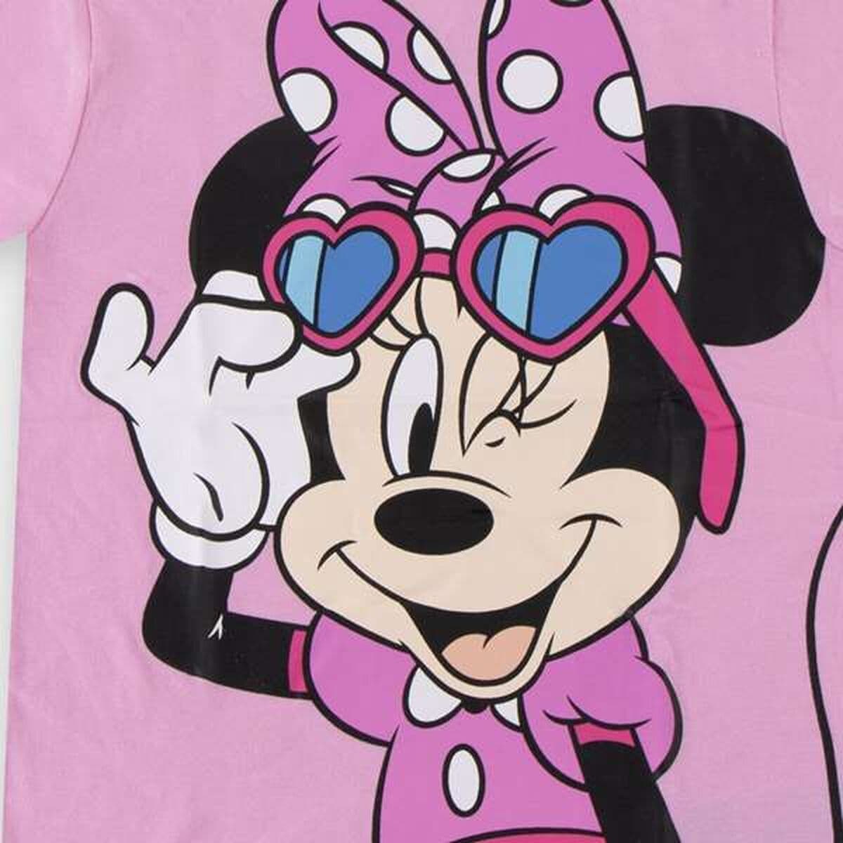 Camiseta de Manga Corta Infantil Minnie Mouse Rosa - Image 3