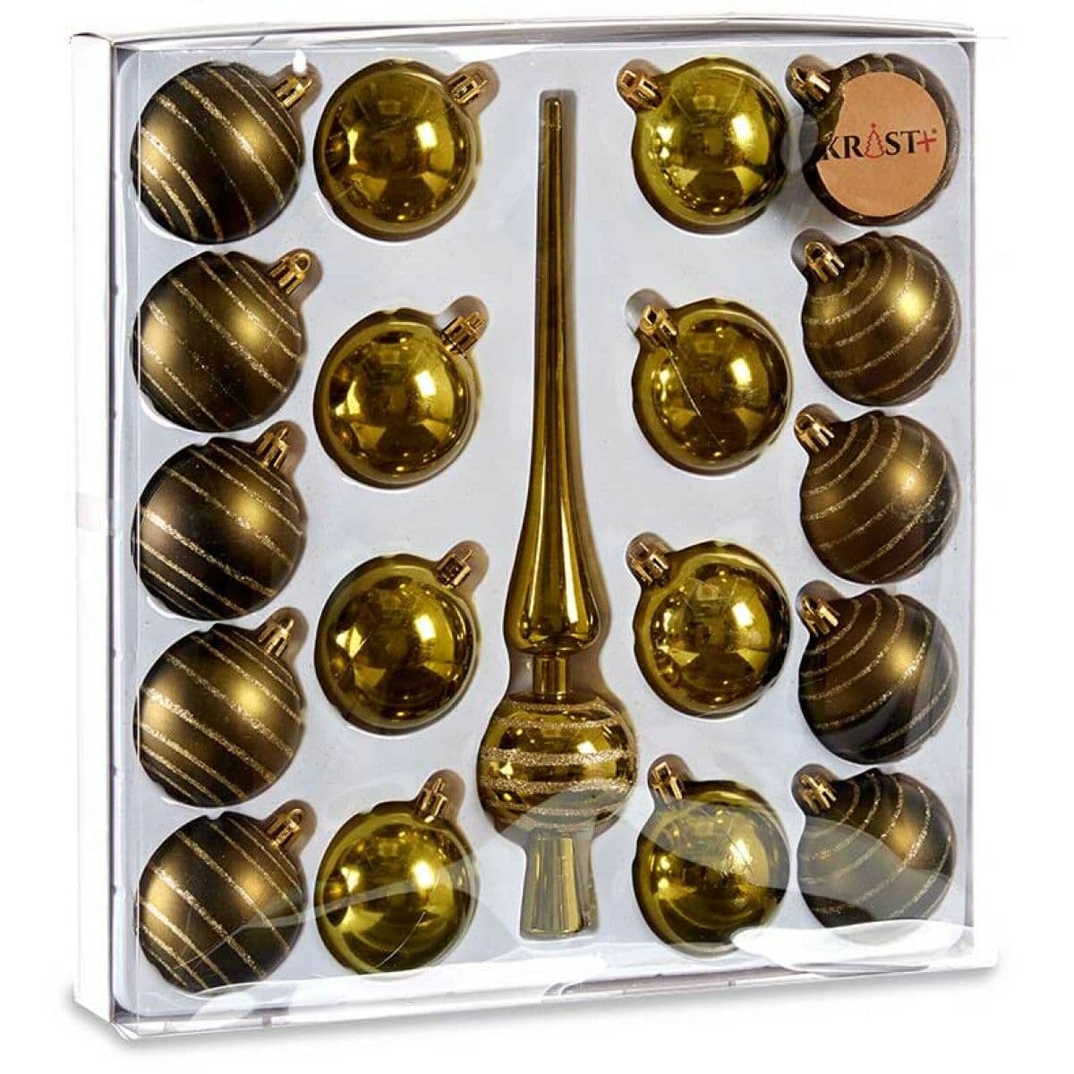 Ziemassvētku Nieciņš Krist+ Zaļš PVC Piekaramais dekors 19 Daudzums - Image 2