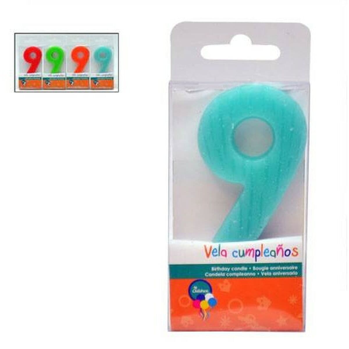 Vela Nº 9 Cumpleaños (12 Unidades) - Image 3