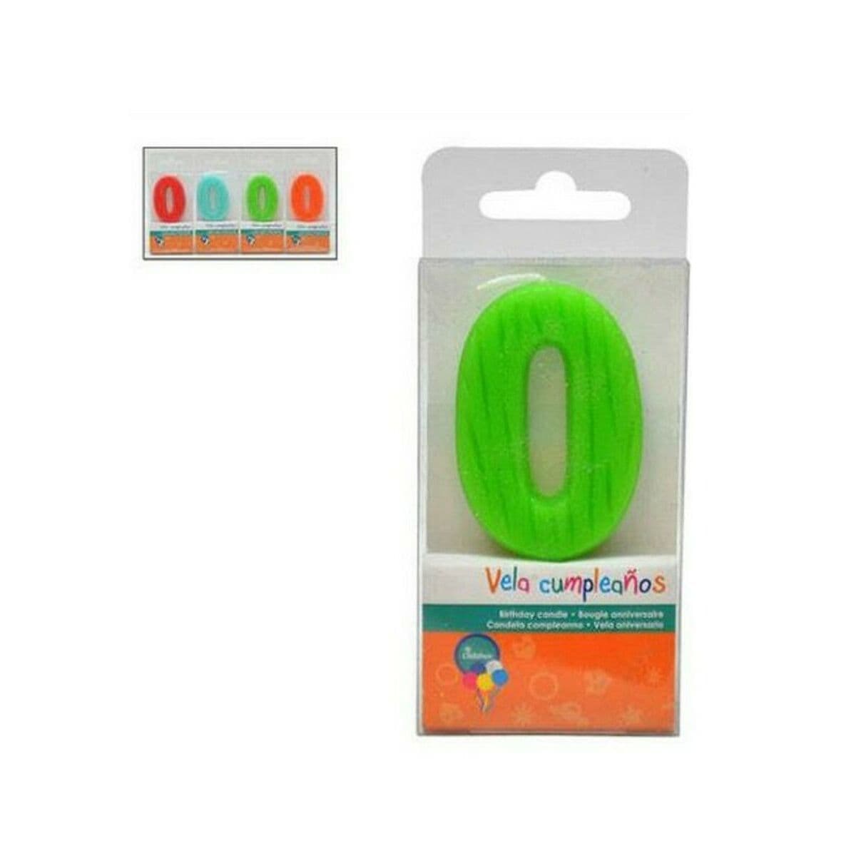 Žvakė Gimtadienio Numeriai 0 (12 vnt.) - Image 2