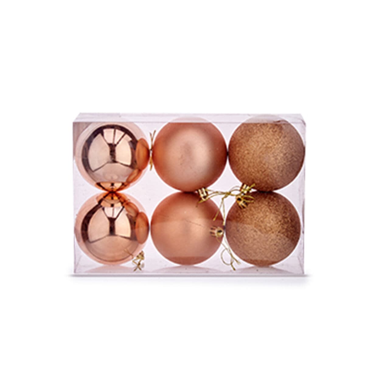 Lot de boules de Noël Krist+ Cuivre Plastique (24 Unités) - Image 2