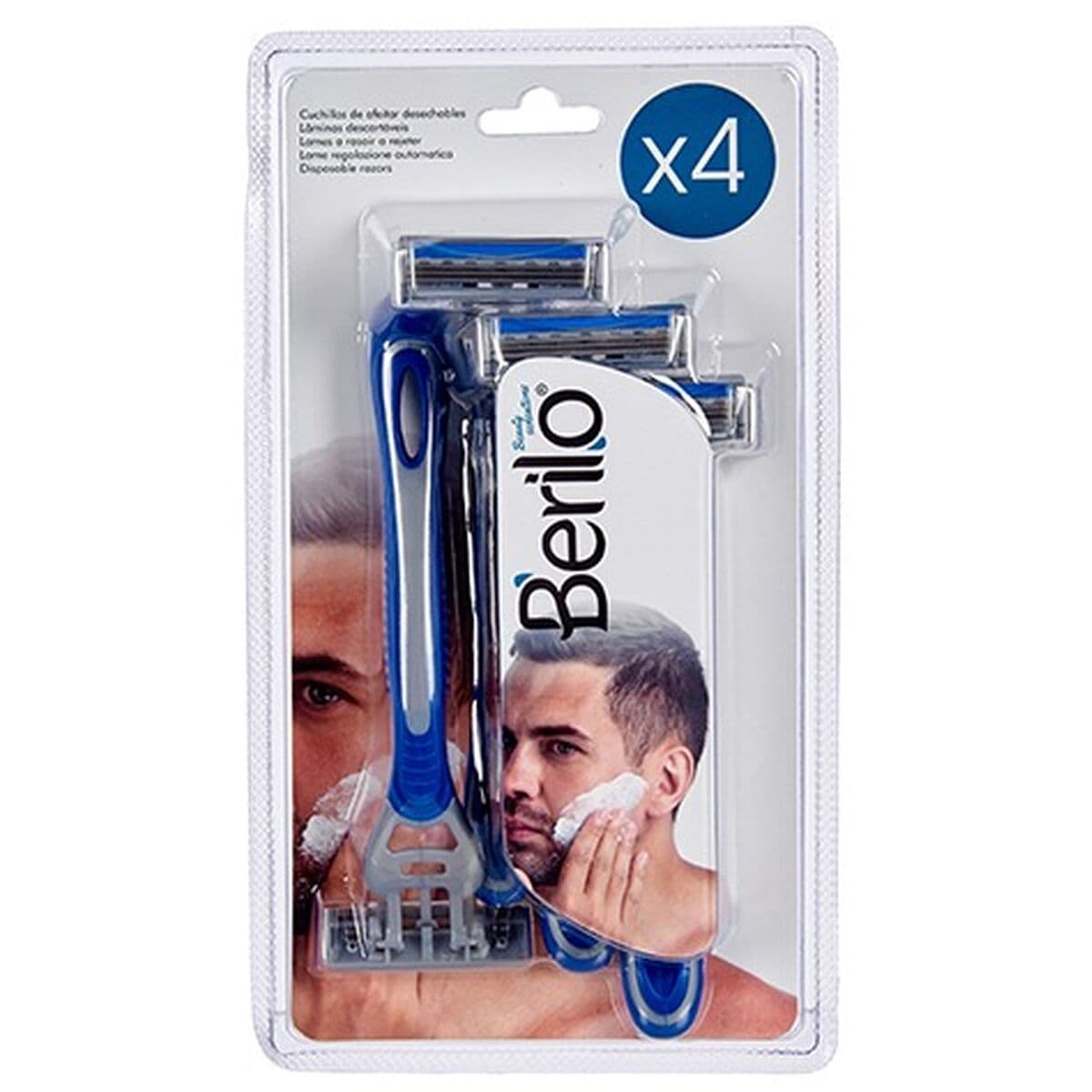 Disposable Razor Berilo 4 Pieces (12 Units) - Image 3