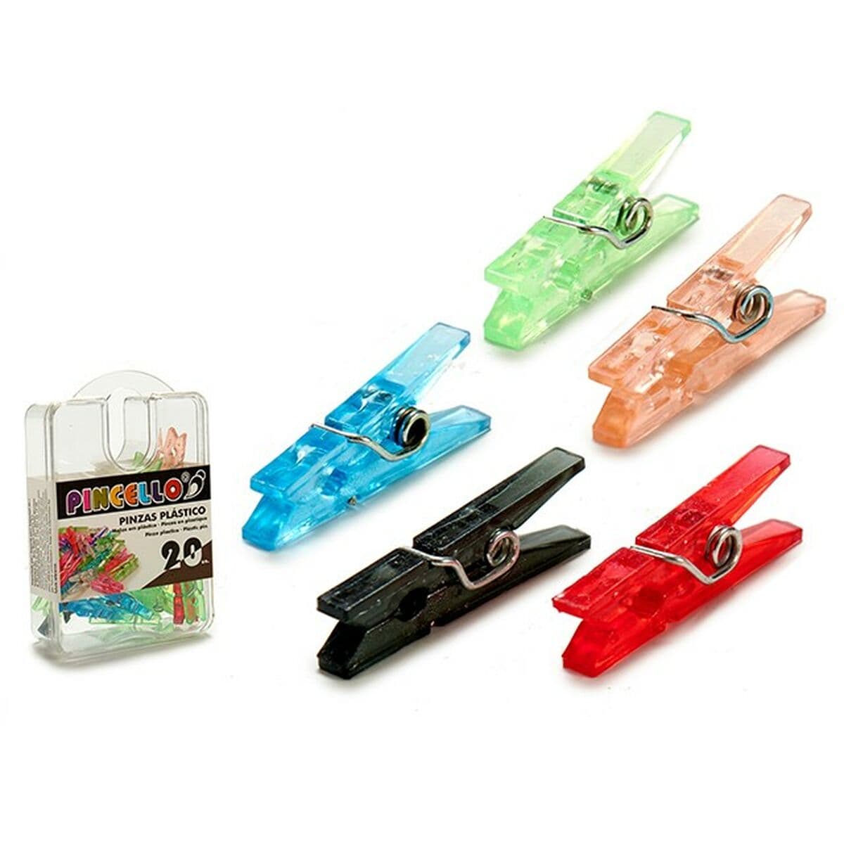 Clamps Pincello Multicolour Plastic (24 Units) - Image 2