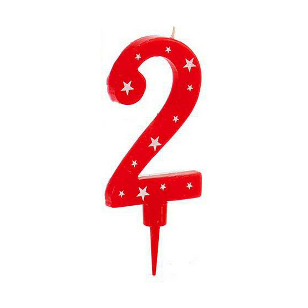 Vela Cumpleaños Número 2 (12 Unidades) - Image 2