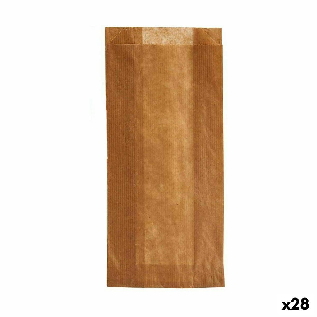 Set de Bolsas Reutilizables para Alimentos Kinvara Marrón Celulosa 10 x 34 cm 11,5 x 5 x 19,5 cm Compostable (28 Unidades)