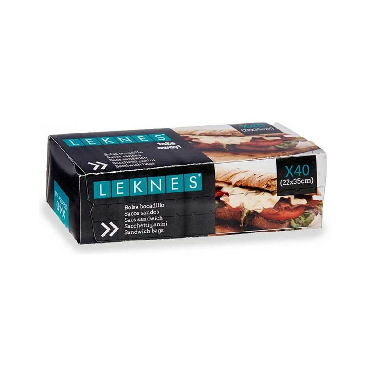 Set de Bolsas Reutilizables para Alimentos Leknes Blanco Polietileno 22 x 35 cm 21,5 x 1 x 34 cm 14,3 x 5,3 x 4,4 cm (30 unidade - Image 3