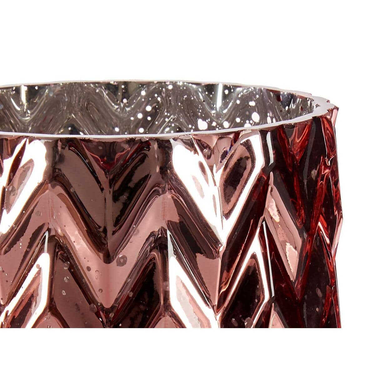 Vaas Gift Decor Roosa Kristall Viljapea Nikerdatud 11,3 x 19,5 x 11,3 cm (6 Ühikut) - Image 3