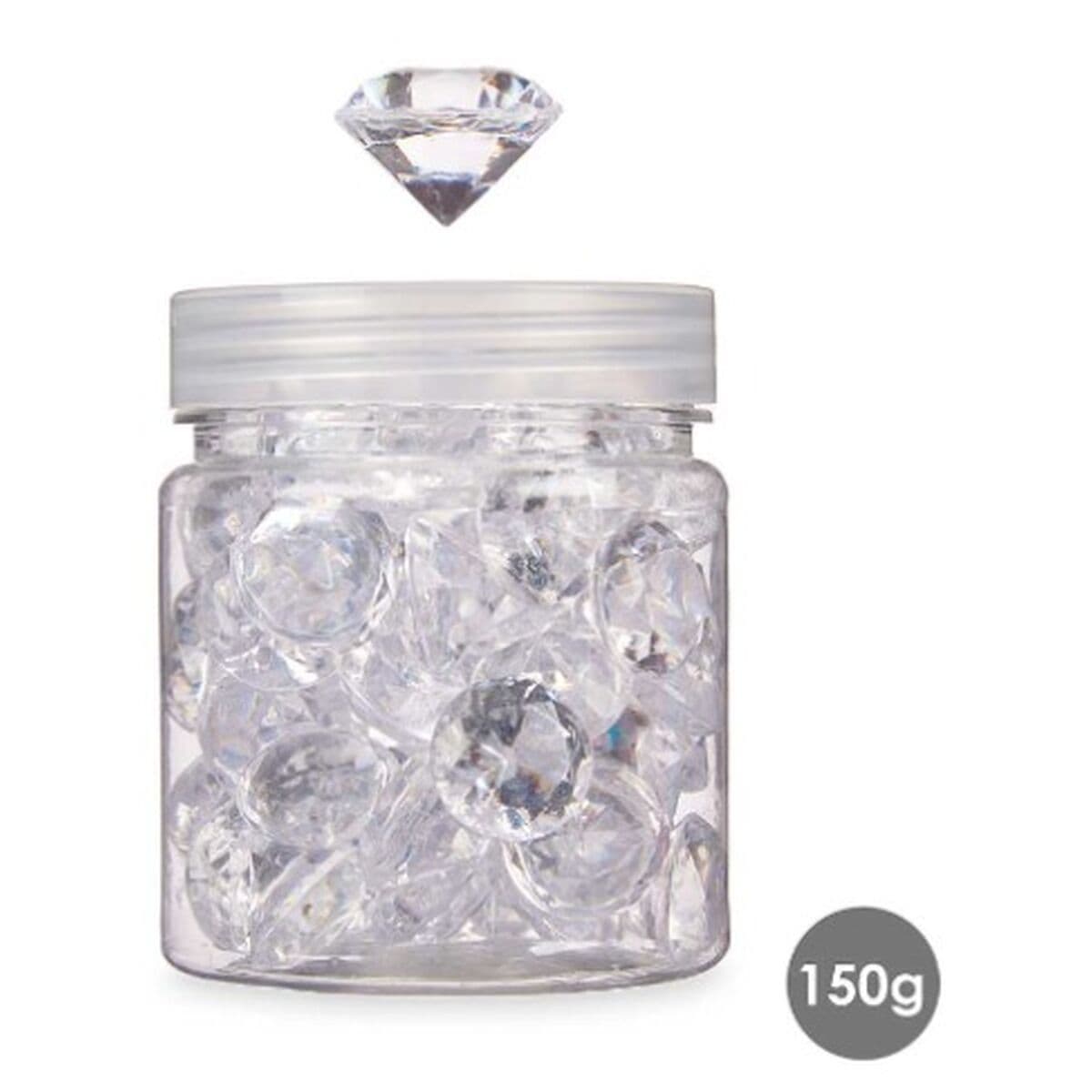Pietre Decorative Gift Decor Trasparente 150 g Diamante (16 Unità) - Image 4