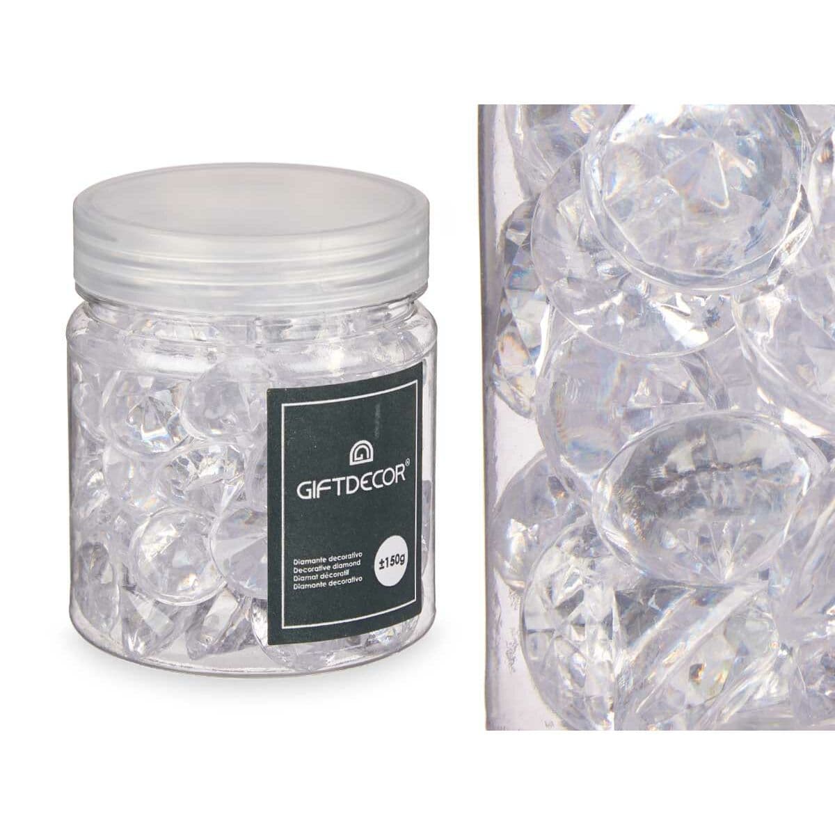 Pietre Decorative Gift Decor Trasparente 150 g Diamante (16 Unità) - Image 3