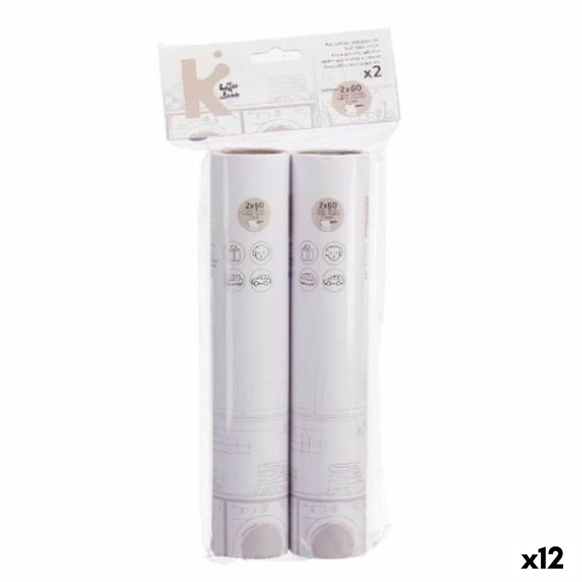 Fusselentferner Weiß 24 x 19 cm 14 x 31 x 4,5 cm Ersatzteil (12 Stück)