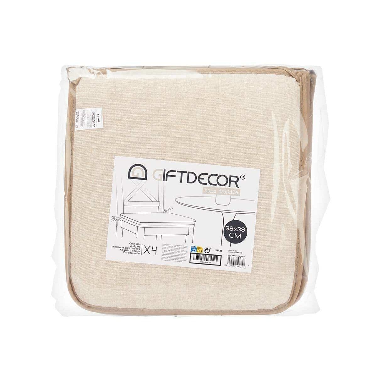 Cojín para sillas Gift Decor 38 x 2,5 x 38 cm (4 Unidades) - Image 3