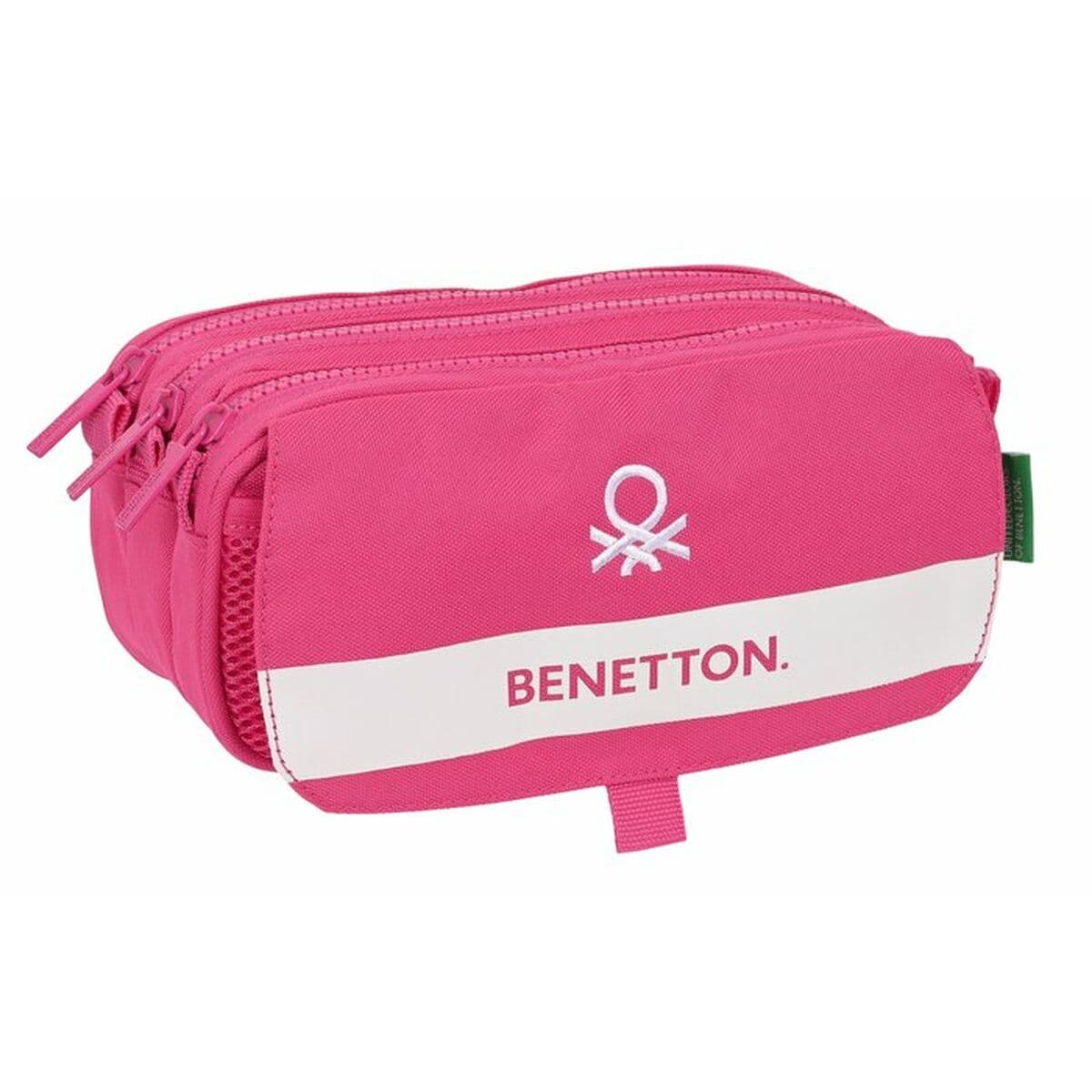 Portatodo Triple Benetton Raspberry 21,5 x 10 x 8 cm Fucsia