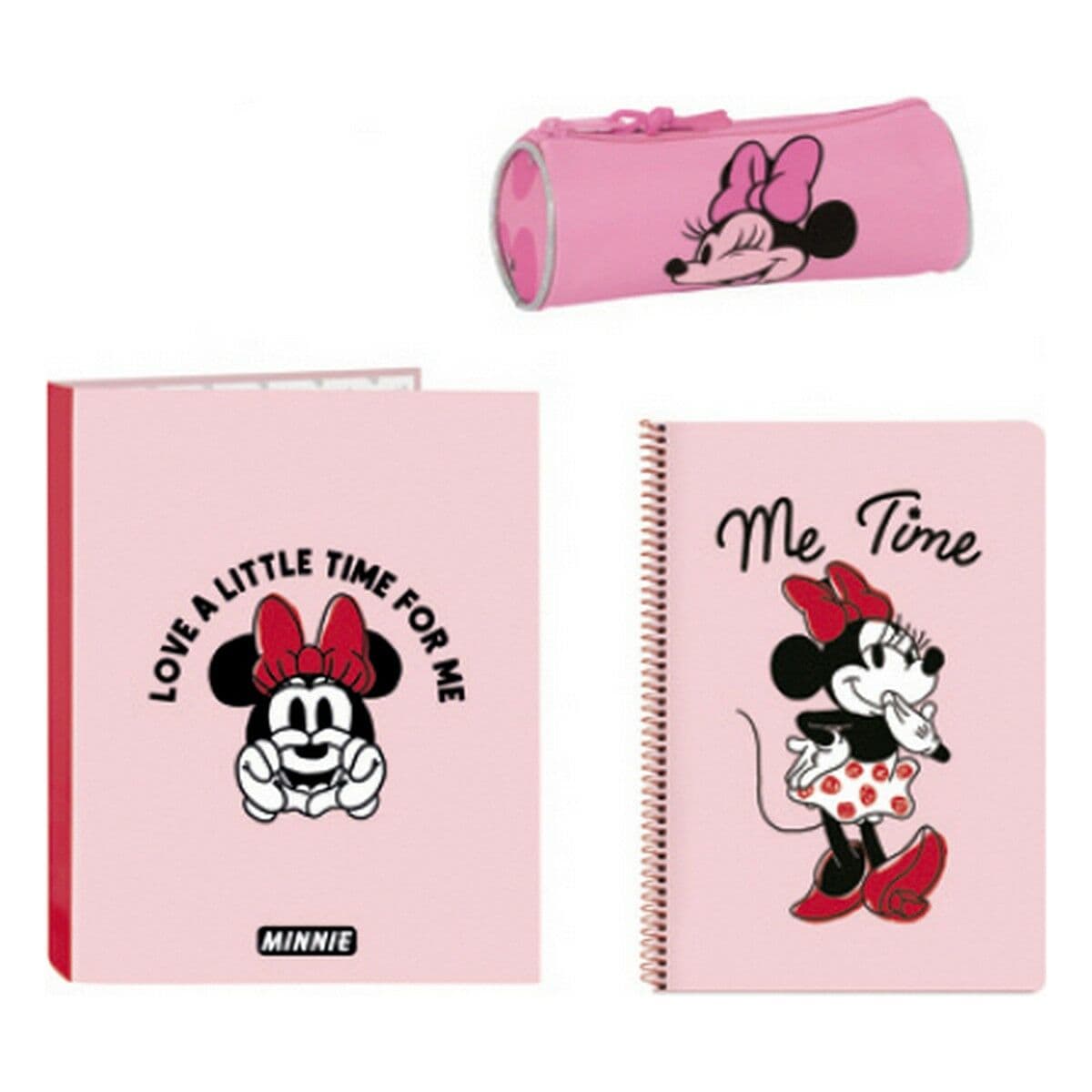 Set de Papelería Minnie Mouse Loving Rosa A4 3 Piezas - Image 3