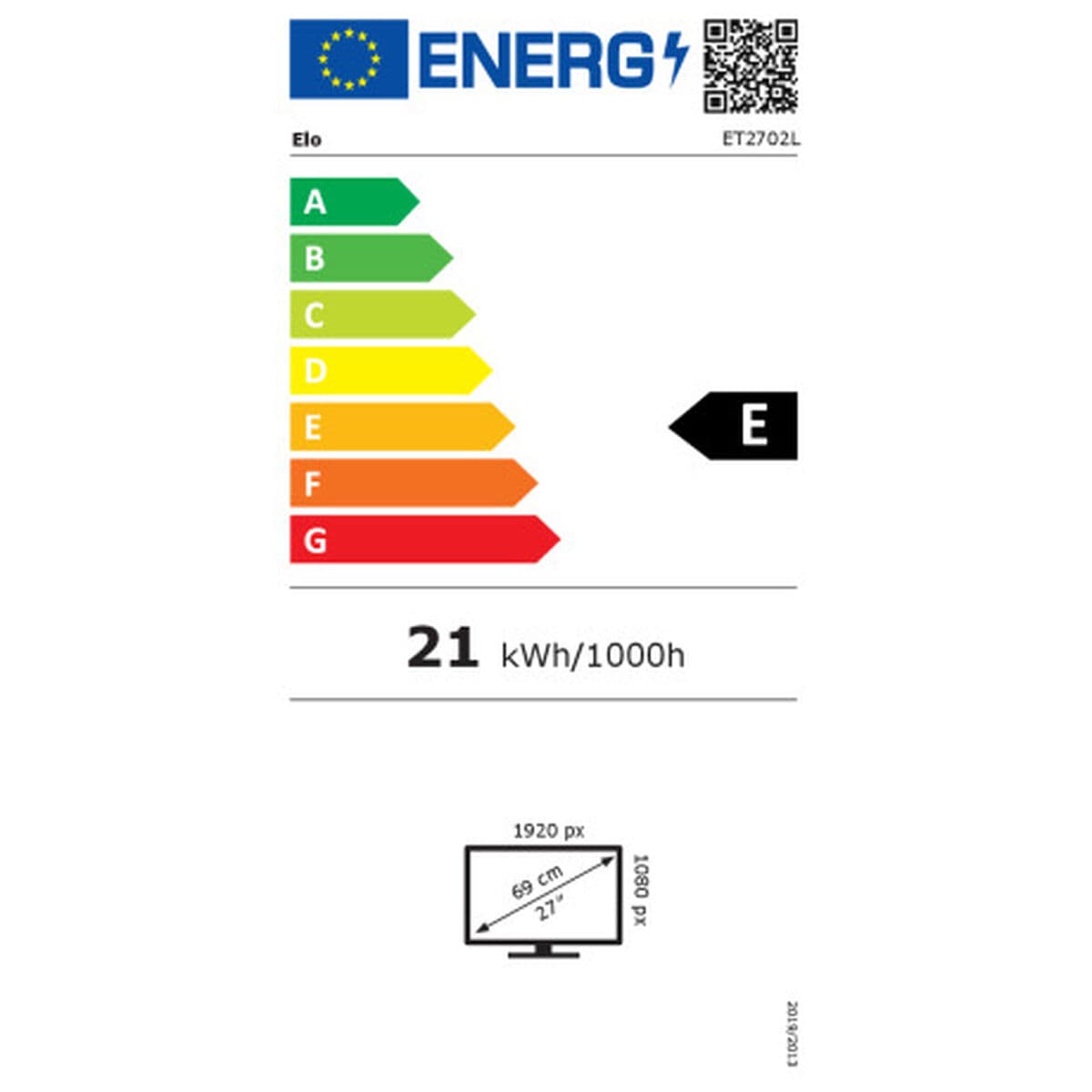 Écran Elo Touch Systems 2702L Full HD 27" 60 Hz 50-60 Hz - Image 6