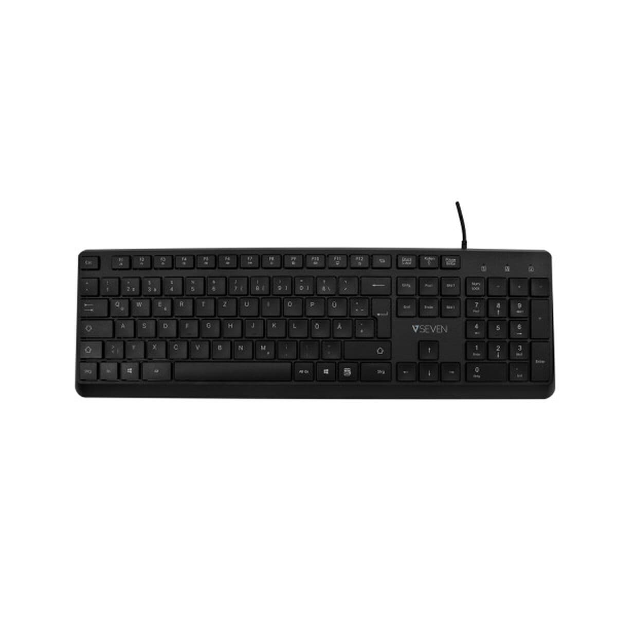 Tastatur V7 KU350ES Schwarz Qwerty Spanisch - Image 2