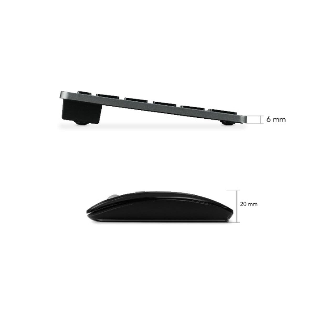 Tastatură și Mouse Subblim SUBKBC-OCO020 Negru Gri (2 Unități) - Image 11