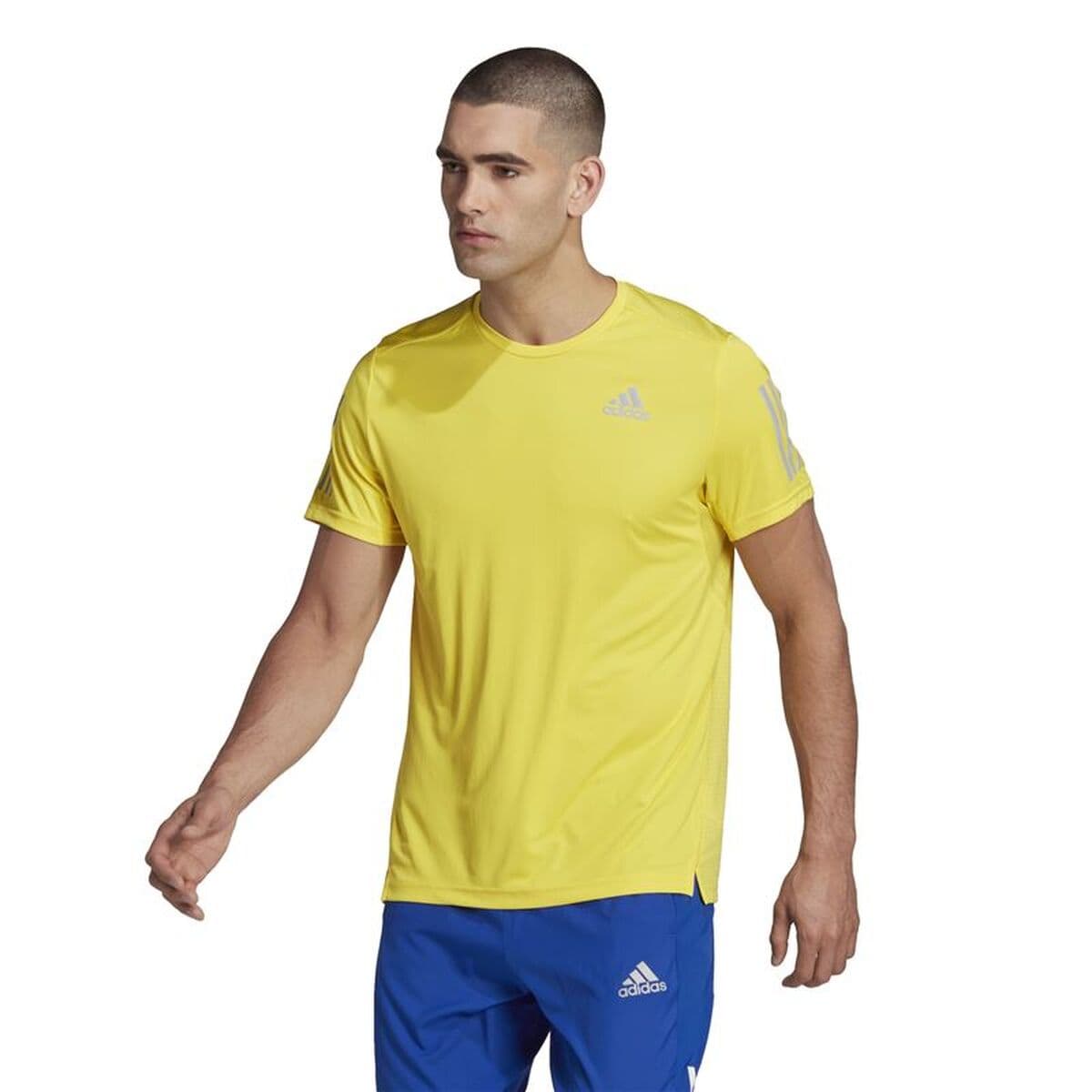 Herren Kurzarm-T-Shirt Adidas Gelb - Image 18