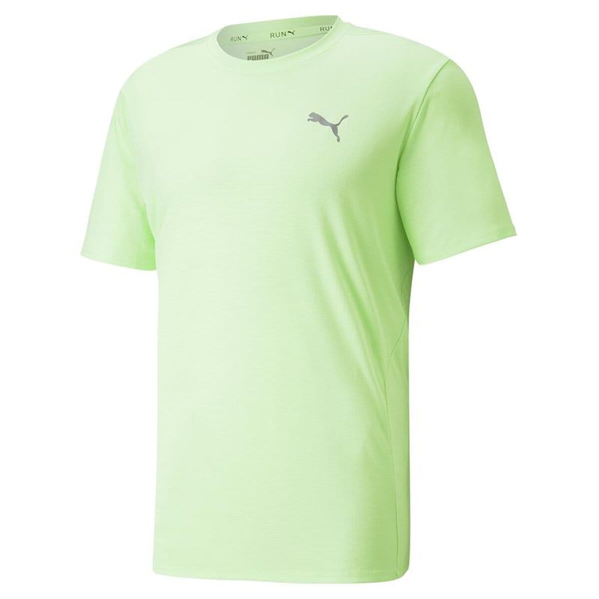 Herren Kurzarm-T-Shirt Puma Run Favorite Zitronengrün