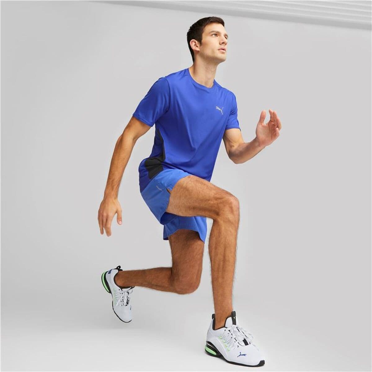 Herren Kurzarm-T-Shirt Puma Run Favorite Ss Blau - Image 4