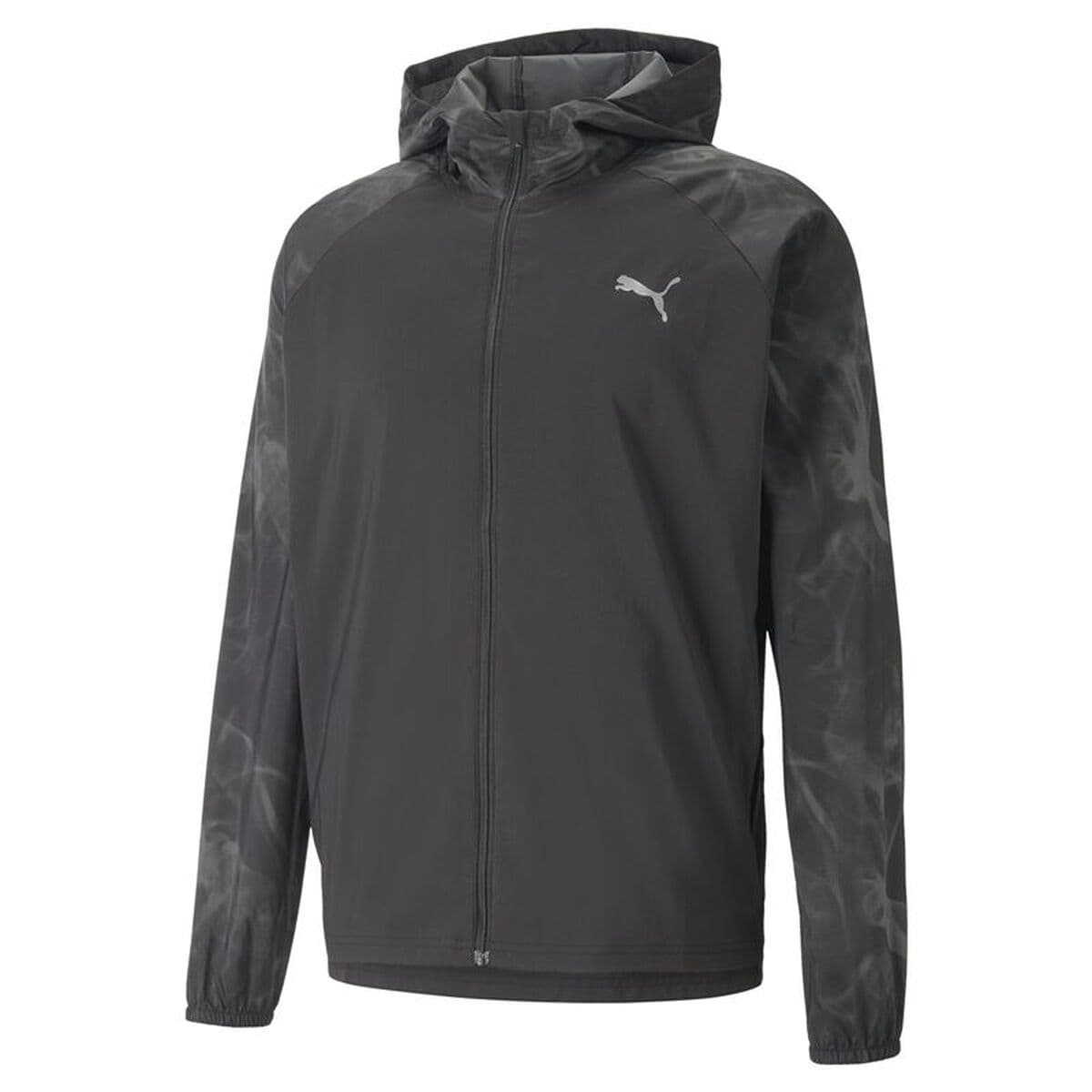 Sportjackefür Herren Puma Run Favorite Aop Schwarz