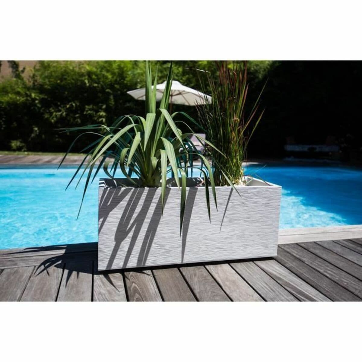 Jardinera EDA EDA Graphit Blanco Polipropileno Plástico 99,5 x 39 x 43 cm - Image 2