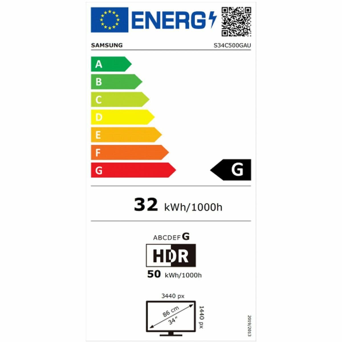 Écran Samsung S5 S50GC 100 Hz 34" LED HDR10 VA AMD FreeSync Flicker free - Image 5