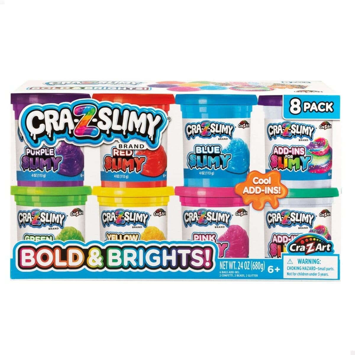 Juego de Plastilina Cra-Z-Art Bold&Brights (6 Unidades) Slime - Image 2
