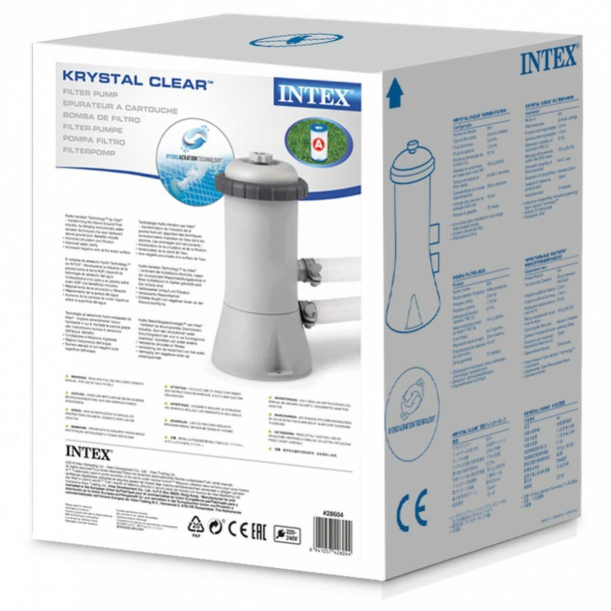 Depuradora para Piscina Intex Krystal Clear 45 W 2006 l/h 4 Unidades - Image 5