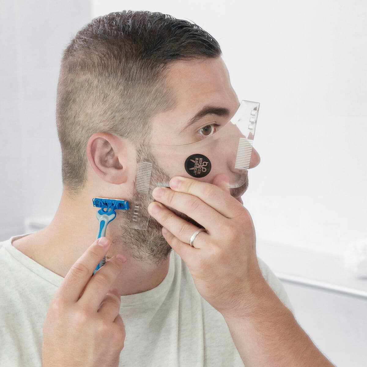 Hipster Barber Beard Template for Shaving InnovaGoods - Image 2