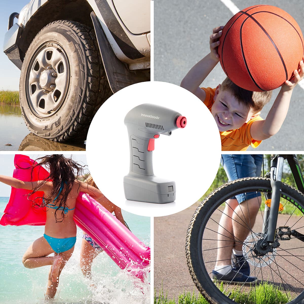 Pārnēsājams Gaisa Kompresors ar LED Gaismu. Airpro+ InnovaGoods - Image 6