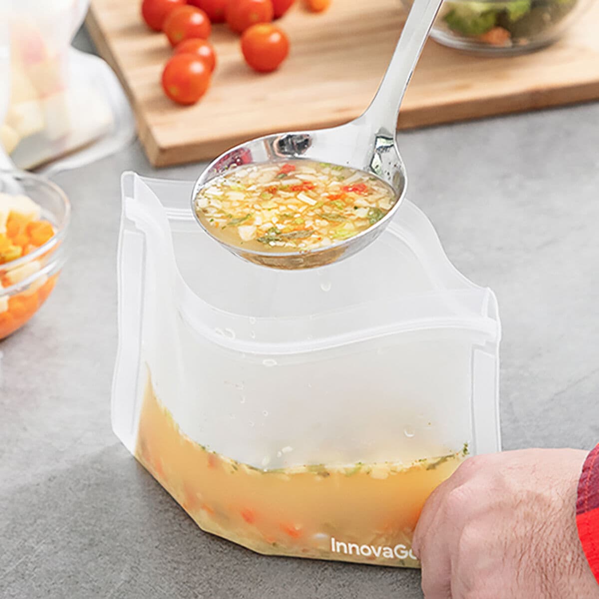 Set med återanvändningsbara livsmedelspåsar Freco InnovaGoods 10 Delar - Image 2