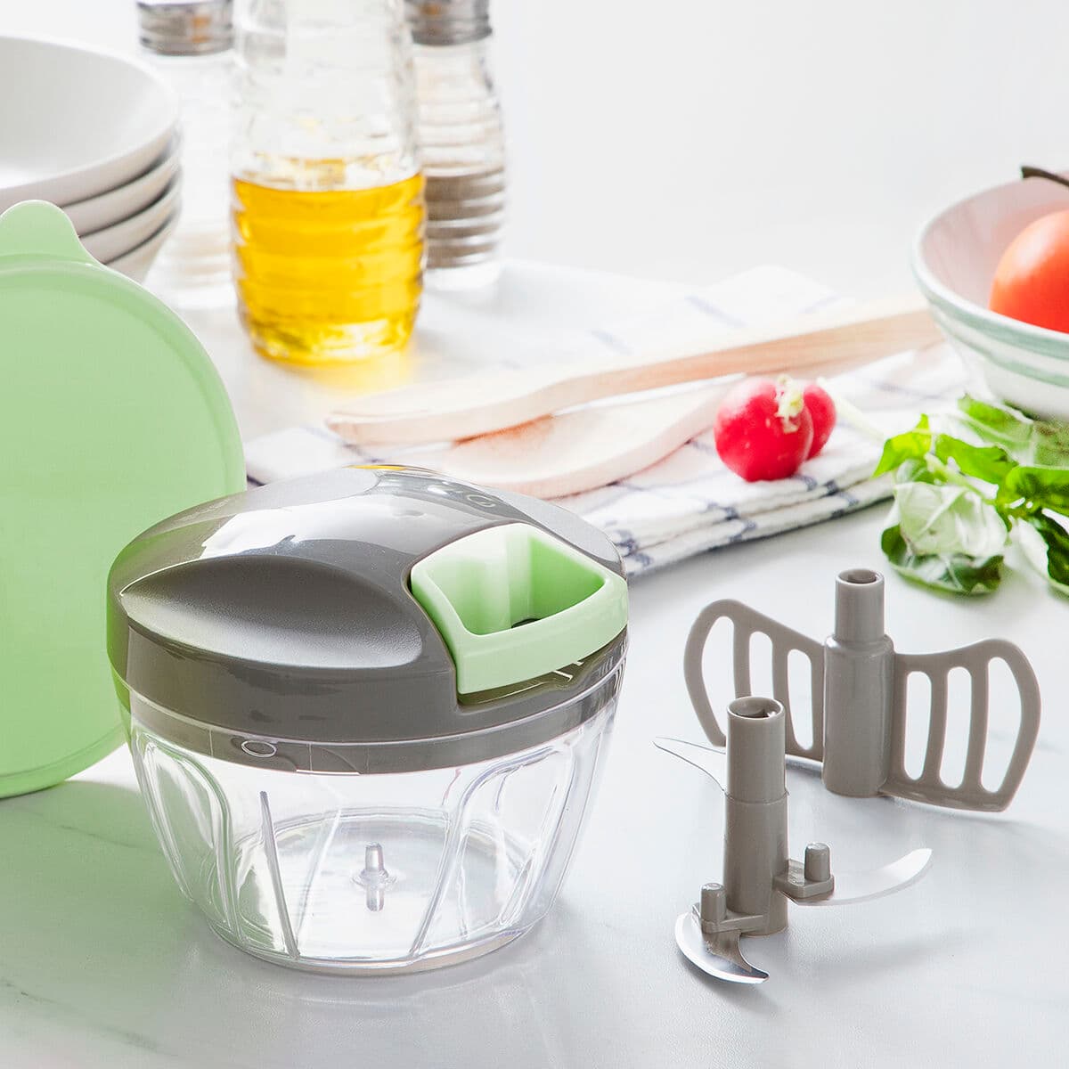 Rankinis mini smulkintuvas su traukimo virve Spinop InnovaGoods - Image 3