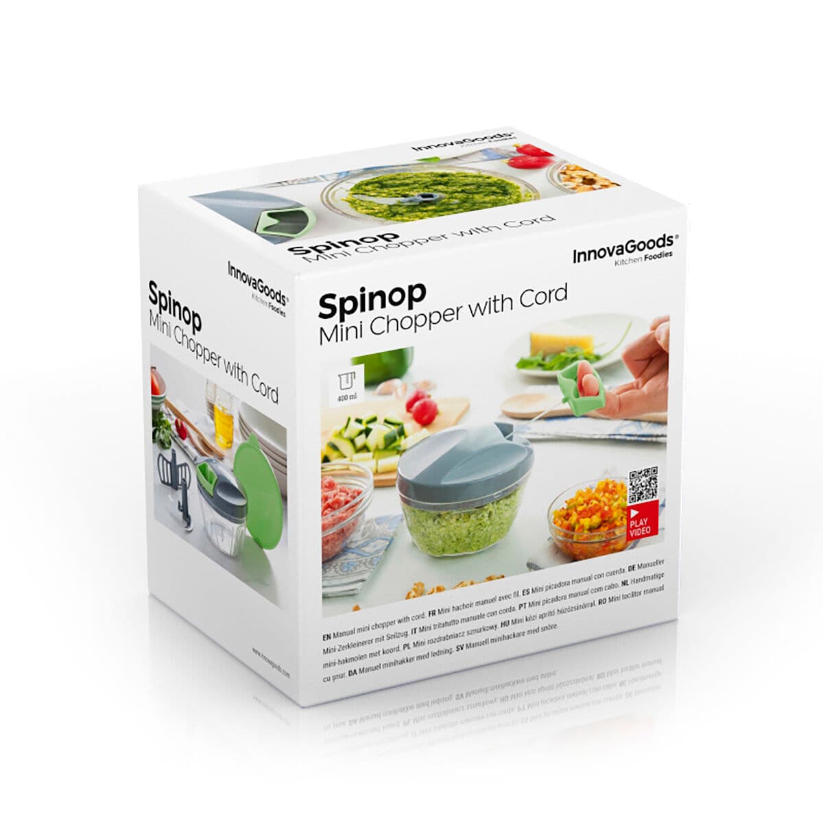 Rankinis mini smulkintuvas su traukimo virve Spinop InnovaGoods - Image 9