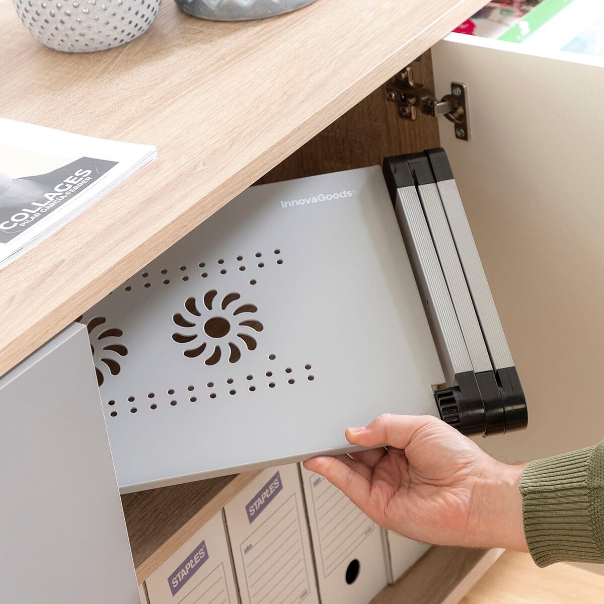 Einstellbarer Laptop-Tisch mit mehreren Positionen Omnible InnovaGoods - Image 6