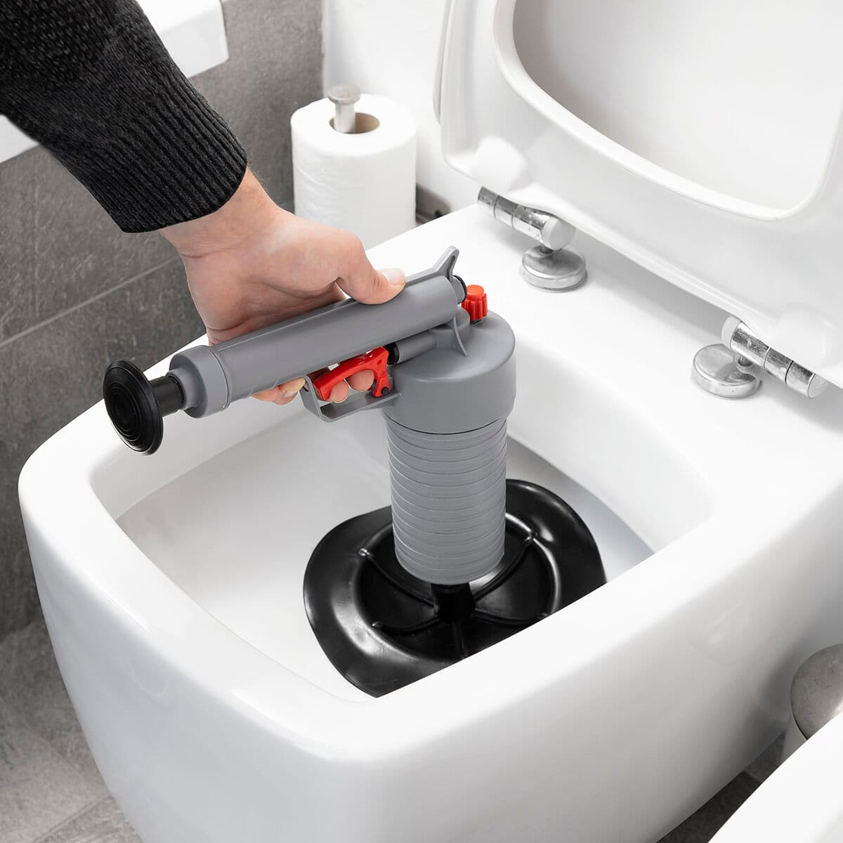 Uniwersalny Pistolet do Udrażniania Rur poprzez Sprężone Powietrze z Adapterami KlinGun InnovaGoods - Image 5