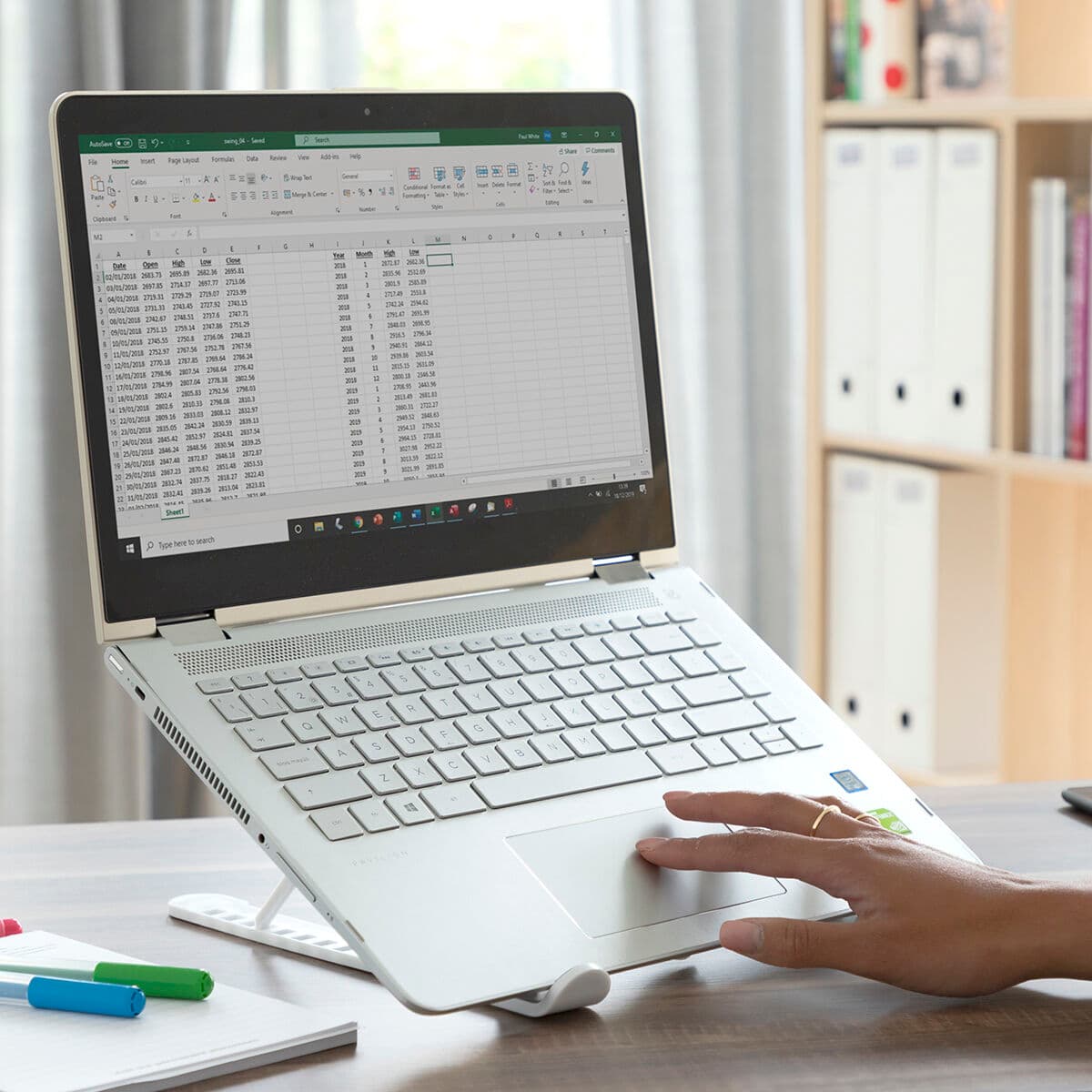 Soporte Plegable y Regulable para Portátil Flappot InnovaGoods - Image 6