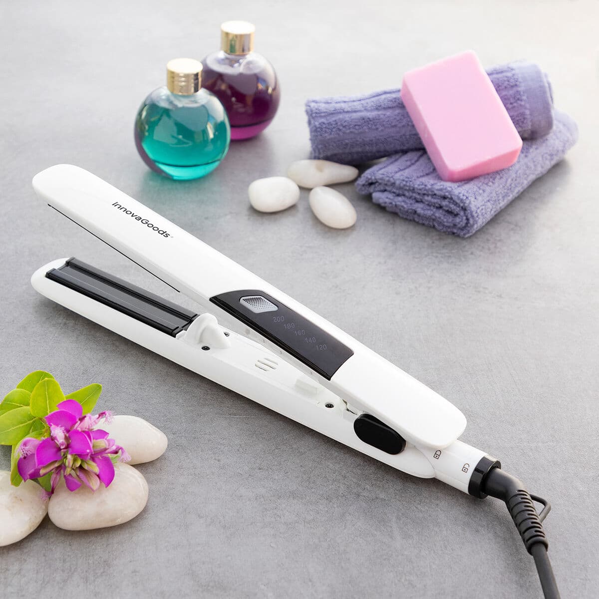 Plancha de Pelo Cerámica con Vapor Stemio InnovaGoods 36 W - Image 3