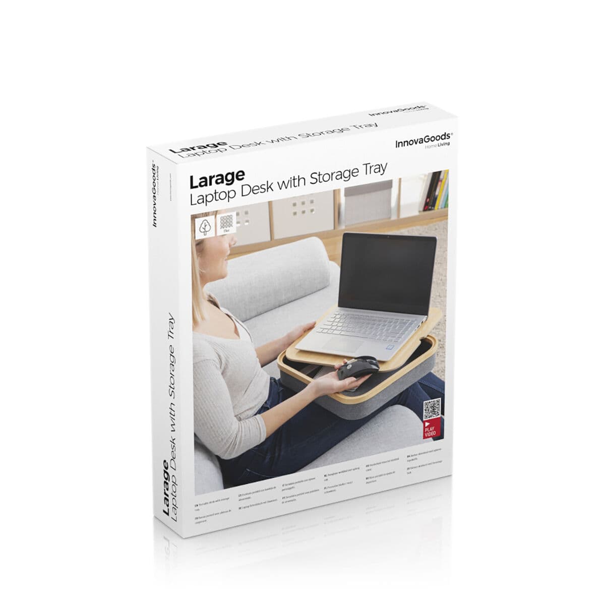 Escritorio Portátil con Bandeja de Almacenaje Larage InnovaGoods - Image 13