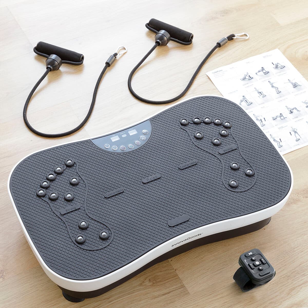 Vibration Training Plate with Accessories and Exercise Guide Vybeform InnovaGoods - Image 3