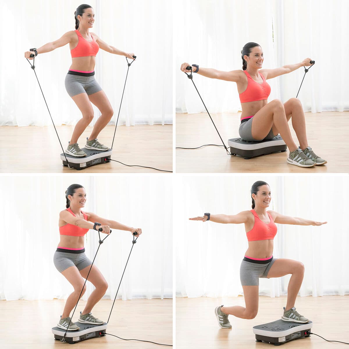 Vibration Training Plate with Accessories and Exercise Guide Vybeform InnovaGoods - Image 12