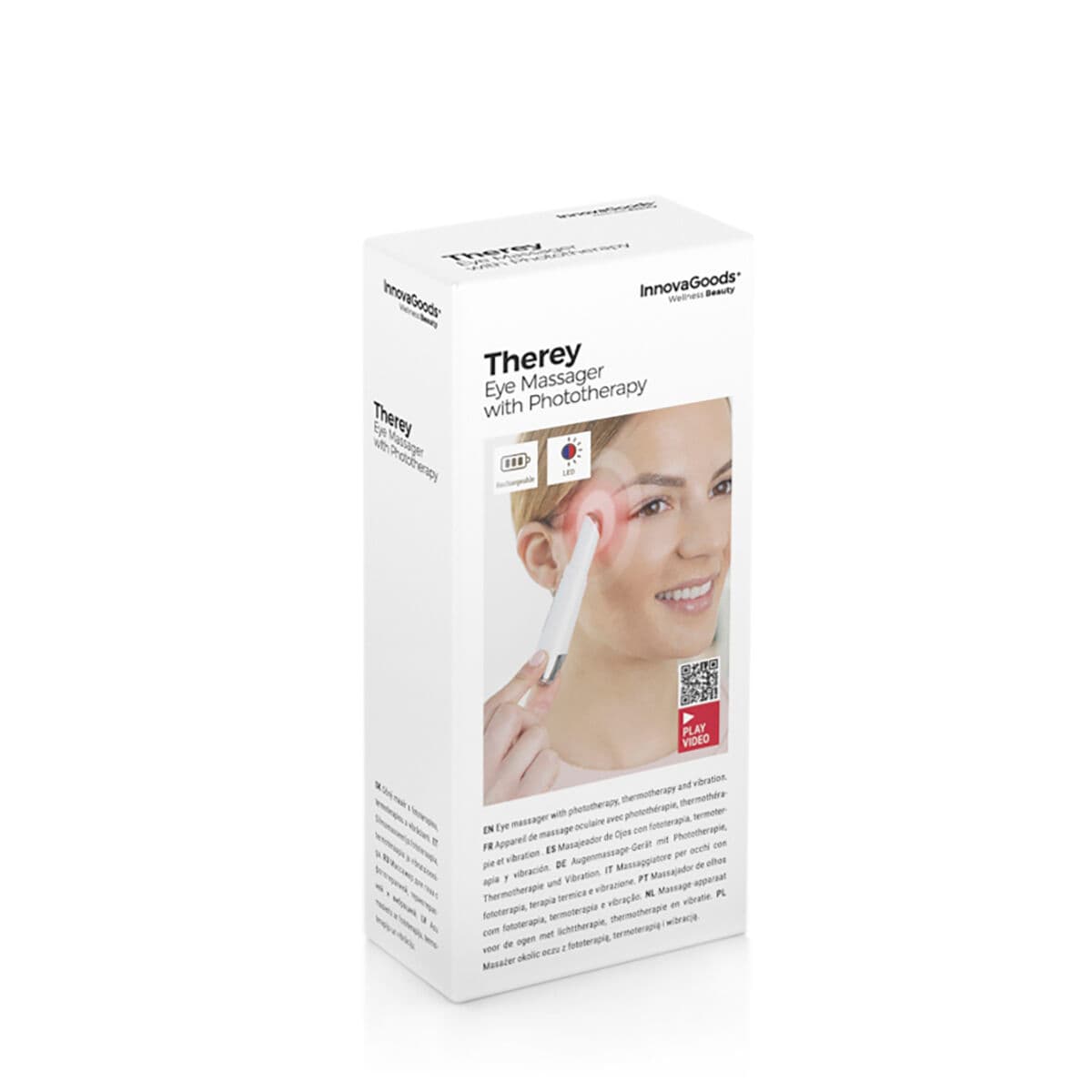 Masajeador de Ojos Antiedad con Fototerapia, Termoterapia y Vibración Therey InnovaGoods - Image 12