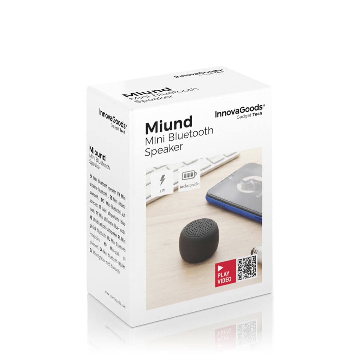Wiederaufladbarer Tragbarer Wireless Mini-Lautsprecher Miund InnovaGoods - Image 11