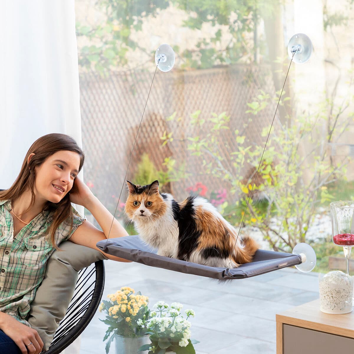 Hanging Cat Hammock Catlax InnovaGoods - Image 2