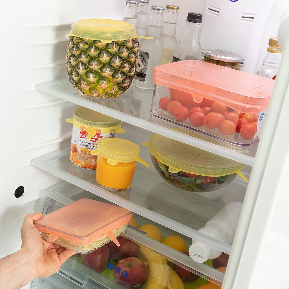 Set de 10 Tapas de Cocina Reutilizables y Ajustables Lilyd InnovaGoods - Image 5