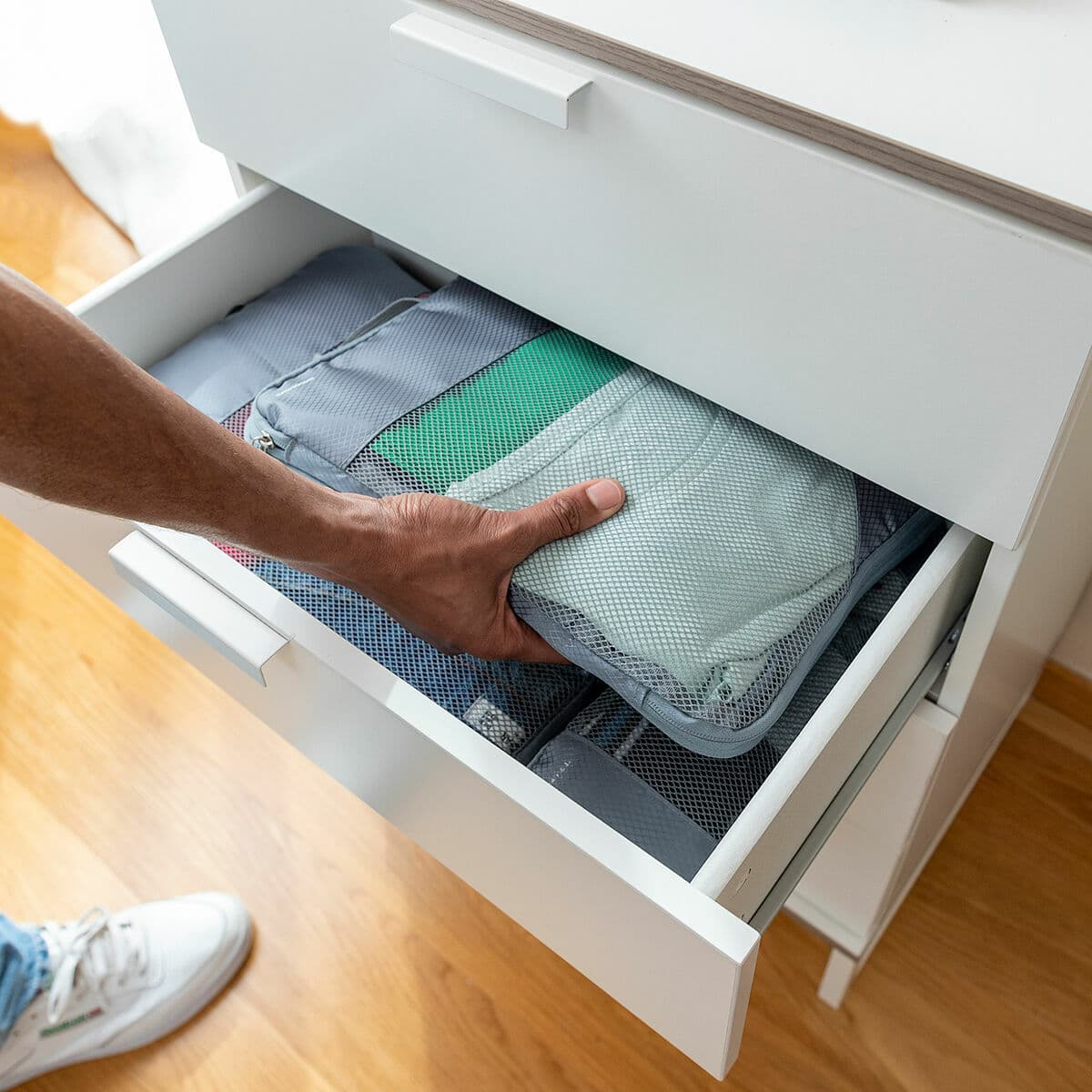 Suspaudžiami lagaminų organizavimo maišeliai Compakube InnovaGoods 4 Dalys - Image 6