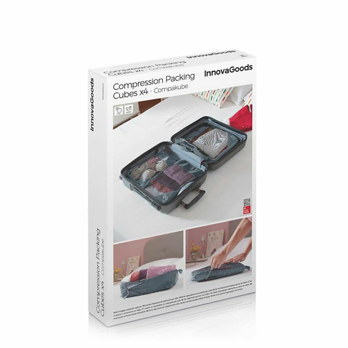 Suspaudžiami lagaminų organizavimo maišeliai Compakube InnovaGoods 4 Dalys - Image 13