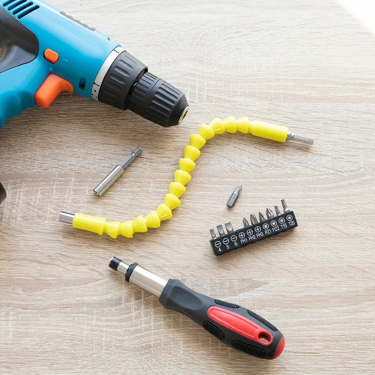 Magnētisks elastīgs pagarinātājs skrūvgriežam ar piederumiem Drillex InnovaGoods V0103407 (Atjaunots A) - Image 5