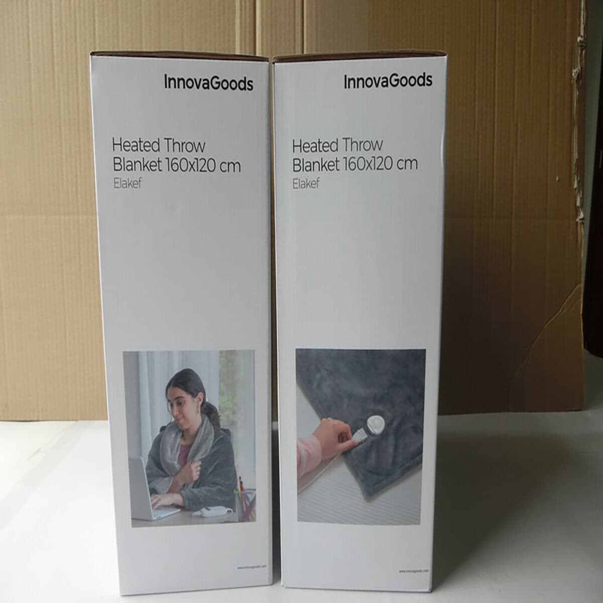 Manta Eléctrica Elakef InnovaGoods Gris 120 x 160 cm Poliéster 160 W (Reacondicionado A) - Image 13