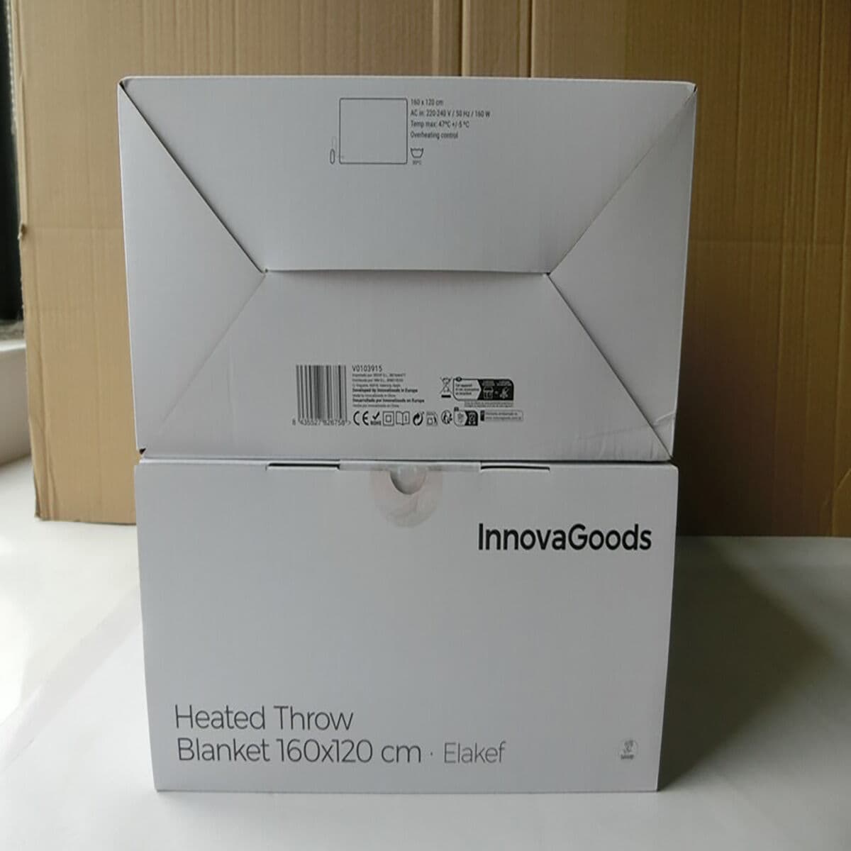 Manta Eléctrica Elakef InnovaGoods Gris 120 x 160 cm Poliéster 160 W (Reacondicionado A) - Image 15